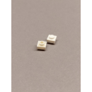 Plate 1x1 modifiziert Noppen beidseitig white 200 Stück