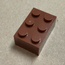 Brick 2x3 dark brown 50 Stück