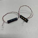 1x4 Plate black mit LED warm white
