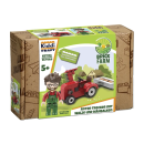 Kiddicraft Roter Trecker mit Walze und Mähbalken