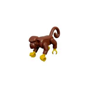 Affe dark brown 2 Stück