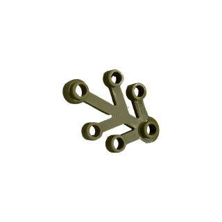 Pflanzenblätter 4x3 olive green 40 Stück