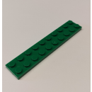Plate 2x10 dark green 100 Stück