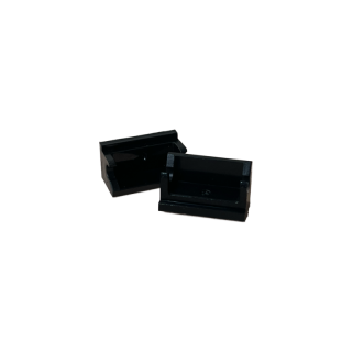 Scharnierstein 1x2 Unterteil  black 50 Stück