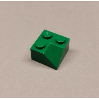 Slope 45 2x2 double Concave dark green 40 Stück