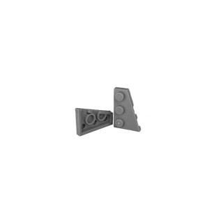 Wedge Plate 3x2 rechts light grey 30 Stück