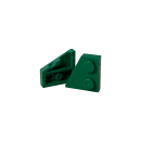 Wedge Plate 2x2 links dark green 50 Stück