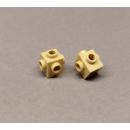 Brick 1x1 modifiziert mit 4 Bolzen beige 100 Stück