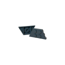 Klemmbaustein Wedge Platte mit 2 mal 4 Noppen