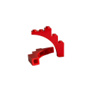 Klemmbaustein halber Bogen 1x5x4 Noppen