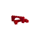 Klemmbaustein Bogenform mit 1x6x2 Noppen