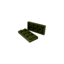 Plate 2x4 dark olive green 30 Stück
