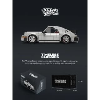 Klemmbaustein Set eines Porsche 930 von der Happy Build Marke Power Block