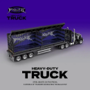 Klemmbaustein Set eines Heavy Duty Truck mit zwei Containern von der Happy Build Marke Power Block