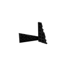 Klemmbaustein Wedge Plate 6x2 Noppen rechts geschnitten