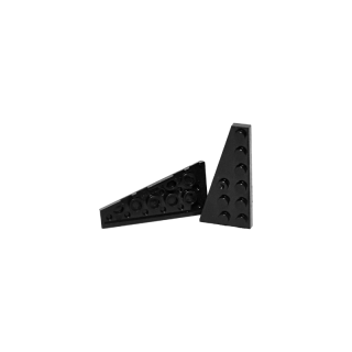 Klemmbaustein Wedge Plate 6x2 Noppen rechts geschnitten