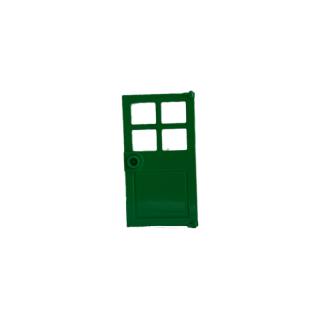 Tür 1x4x6 mit 4 Fenstern green 5 Stück