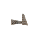 Klemmbaustein Wedge Plate 6x2 Noppen rechts geschnitten