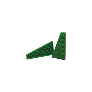 Klemmbaustein Wedge Plate 6x2 Noppen rechts geschnitten