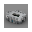Fussballstadion Gladbach aus klemmbausteinen