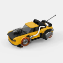 Klemmbaustein Set eines futuristischen Autos von der...